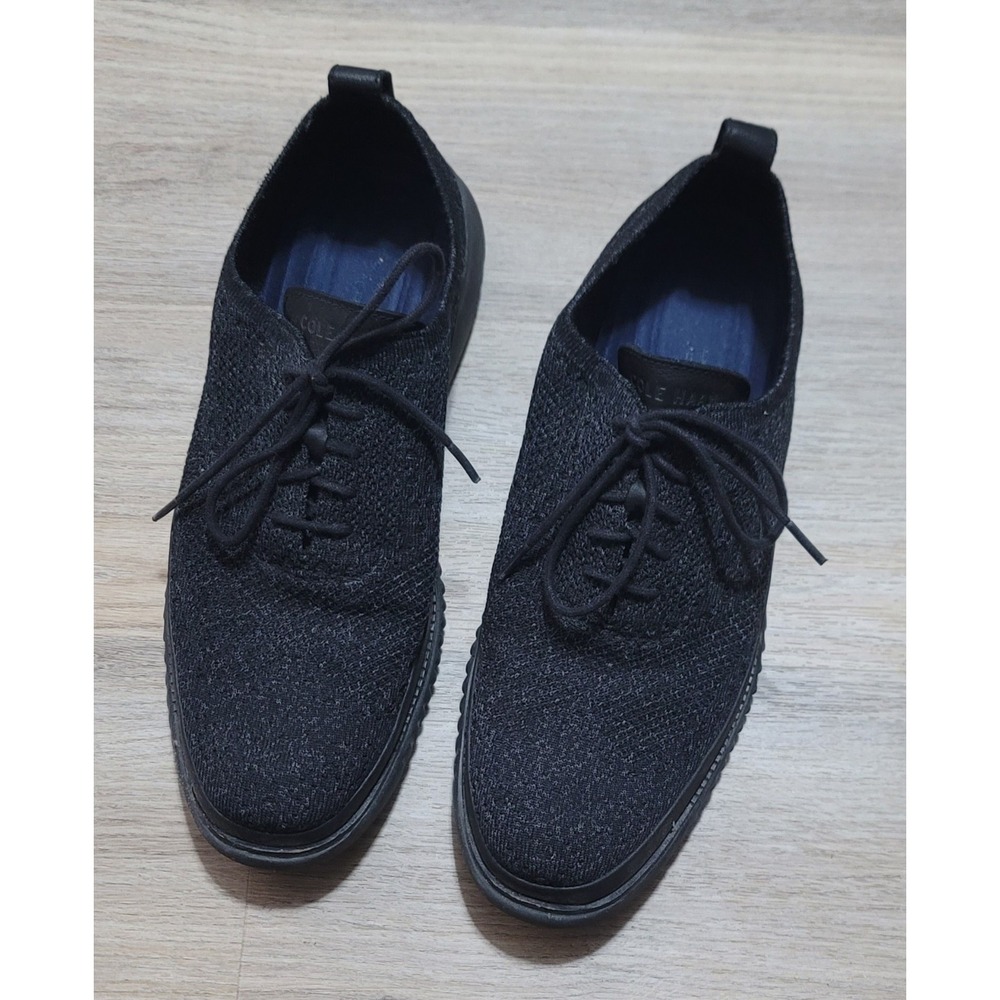 Cole Haan Men's Zerogrand Black Stitchlite Oxford Knit Shoes C28383 Size 10.5‎ M